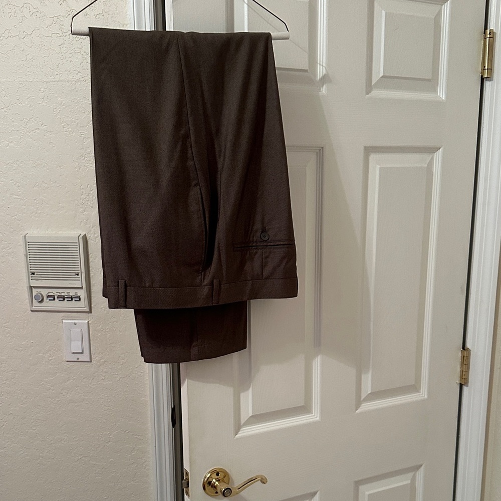 Alexander Julian Dark Brown Dress Pants